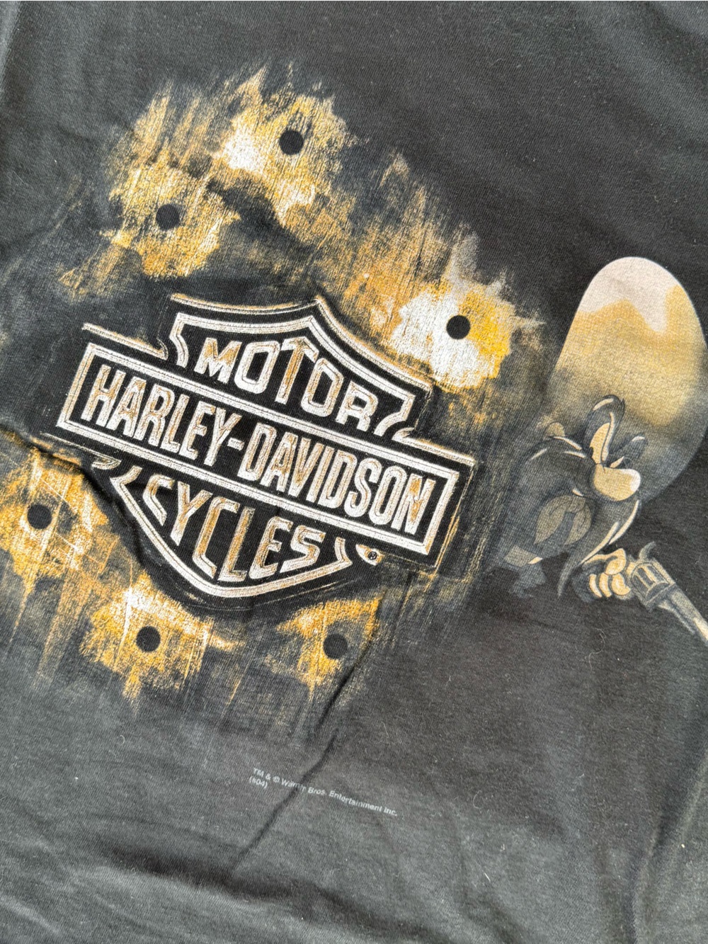 Harley Davidson Wile E Coyote Taz Yosemite Sam black T-Shirt men’s XXL 2XL